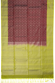 Maroon Kanjivaram Soft Silk Saree