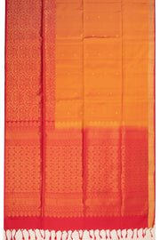Orange Handloom Kanjivaram Soft Silk Saree 10072781