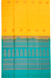 Yellow Handloom Kanjivaram Soft Silk Saree 10072789