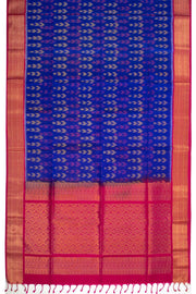 Blue Handloom Kanjivaram Soft Silk Saree 10073906