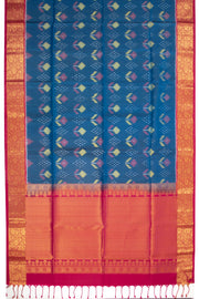 Blue Handloom Kanjivaram Soft Silk Saree 10073907