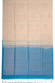 Beige Handloom Kanjivaram Soft Silk Saree 10073923