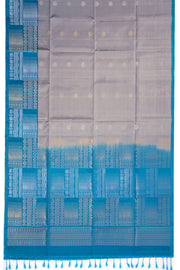 Grey Handloom Kanjivaram Soft Silk Saree 10074812