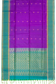 Purple Handloom Kanjivaram Soft Silk Saree 10074814