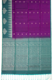 Purple Handloom Kanjivaram Soft Silk Saree 10074818