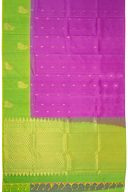 Purple Handloom Kanjivaram Soft Silk Saree 10075676