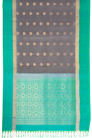 Grey Handloom Kanjivaram Soft Silk Saree 10075678