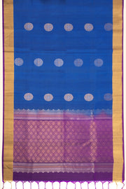 Blue Handloom Kanjivaram Soft Silk Saree 10075680