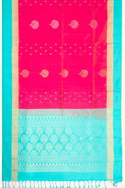 Magenta Handloom Kanjivaram Soft Silk Saree 10075682