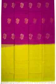 Magenta Handloom Kanjivaram Soft Silk Saree 10075685