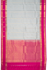Grey Handloom Kanjivaram Soft Silk Saree 10075689
