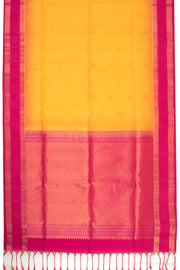 Yellow Handloom Kanjivaram Soft Silk Saree 10075690