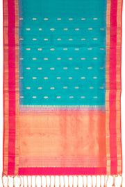 Blue Handloom Kanjivaram Soft Silk Saree 10075694