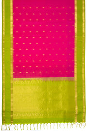 Magenta Handloom Kanjivaram Soft Silk Saree 10075696