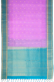 Pinkish Violet Handloom Kanjivaram Soft Silk Saree 10075702