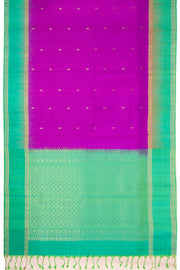 Fuschia Purple Handloom Kanjivaram Soft Silk Saree 10075703