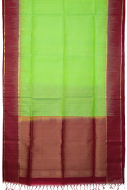Green Handloom Kanjivaram Soft Silk Saree 10076143