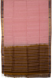 Pink Handloom Kanjivaram Soft Silk Saree 10076147