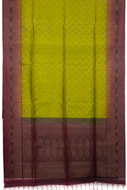 Green Handloom Kanjivaram Soft Silk Saree 10076150