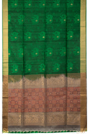 Green Handloom Kanjivaram Soft Silk Saree 10076153