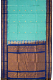 Green Gadwal Kuttu Silk Saree 10075437