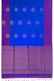 Blue Handloom Kanjivaram Soft Silk Saree with Contrast Pallu 10074807