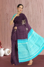 Congo Brown Pure Zari Kanjivaram Silk Saree 10063144