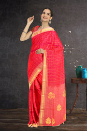 Red Kanjivaram Pure Silk Saree 10076103