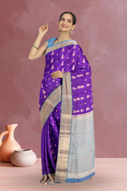 Purple Pure Silk Kanjivaram Saree 10071872