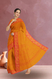 Yellow Handloom Chettinad Cotton Saree 10075087