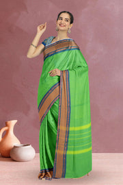 Green Handloom Chettinad Cotton Saree 10075812