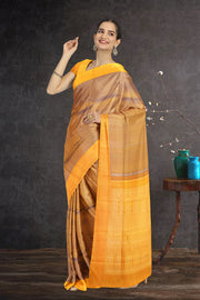 Yellow Kanjivaram Pure Silk Saree 10076127