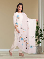 White Hand Painted Co-ord Set 10072962