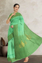 Green Kanjivaram Pure Silk Saree 10076098
