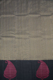 Black Pure Zari Kanjivaram Silk Saree 10063130