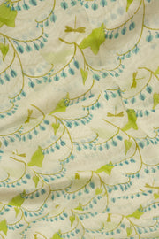 Lime Green Chanderi Silk Cotton 2 Piece Salwar Suit Material 10077392