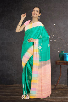 Blue Kanjivaram Pure Silk Saree 10076090