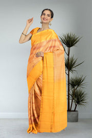Orange Kanjivaram Pure Silk Saree 10076110