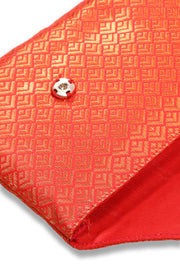 Red Handcrafted Banarasi Mobile Wallet 10074729