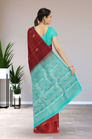 Maroon Handloom Kanjivaram Soft Silk Saree 10066269