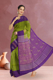 Pear Green Kanjivaram Soft Silk Saree 10070138