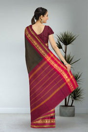 Green Handloom Chettinad Cotton Saree 10075917