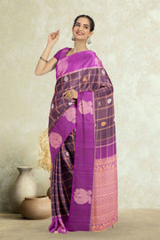 Brown Kanjivaram Pure Silk Saree 10076122