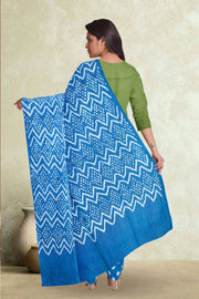 Green Bandhani Mirror Work 3 - Piece Salwar Suit Material 10075477