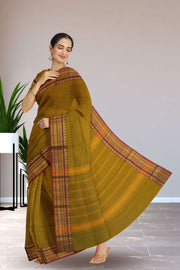 Green Handloom Chettinad Cotton Saree 10075099