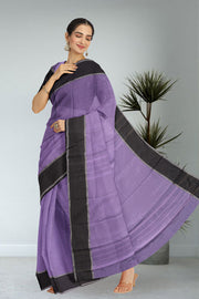 Purple Kanjivaram Vegan Silk Saree 10075558