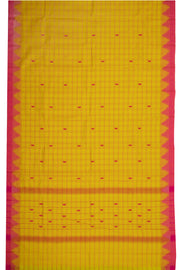 Yellow Handloom Chettinad Cotton Saree 10075126