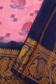 Baby Pink Sungudi Saree 10078065
