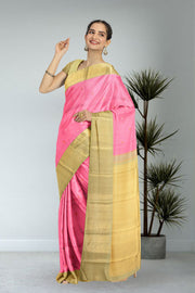 Pink Kanjivaram Pure Silk Saree 10076129