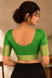 Green Kanjivaram Soft Silk Blouse 10076985